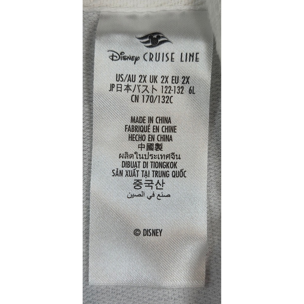 Disney Cruise Line Hoodie Touch Of Paradise Mickey Minnie 2x Castaway Cay Rare View 4